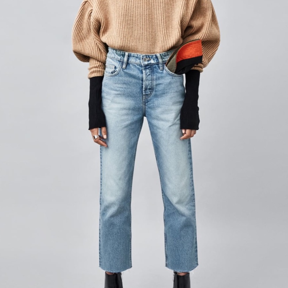 Zara Vintage style high rise mom jeans